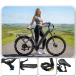 TTGO Vélo Électrique Urbain VAE 250W Autonomie 110km Freins Hydrauliques Shimano 7 Vitesses – Image 3