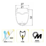 Paire de Roues MAVIC COSMIC SLR 32 DISC Tubeless Ready (Center Lock) 2025 – Image 7