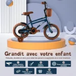 Vélo Enfant Rully – Roues 12 pouces Stabilisateurs – Guidon/Selle réglables – Image 2