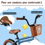 Vélo Enfant Rully – Roues 12 pouces Stabilisateurs – Guidon/Selle réglables – Image 3